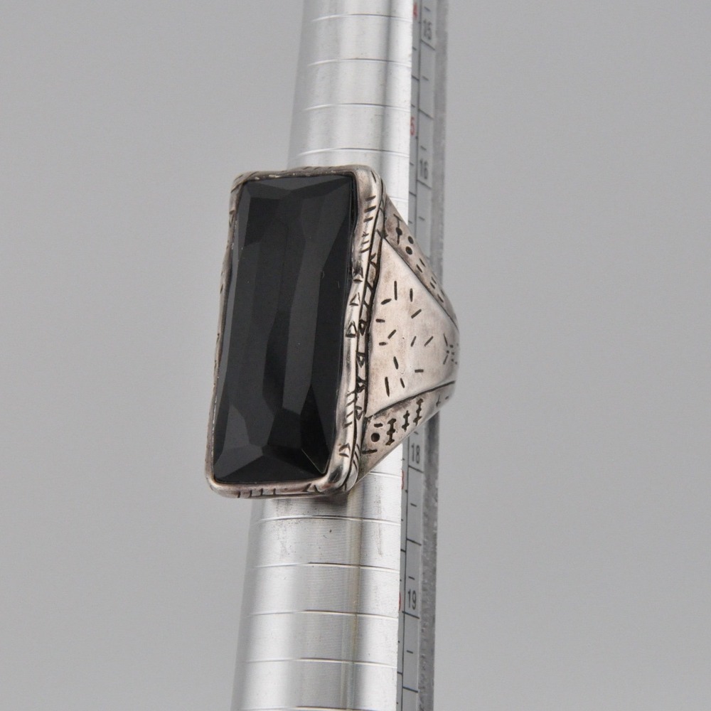 Silpada‎ Sterling Silver Ring Size 7 Black Onyx Statement Ring